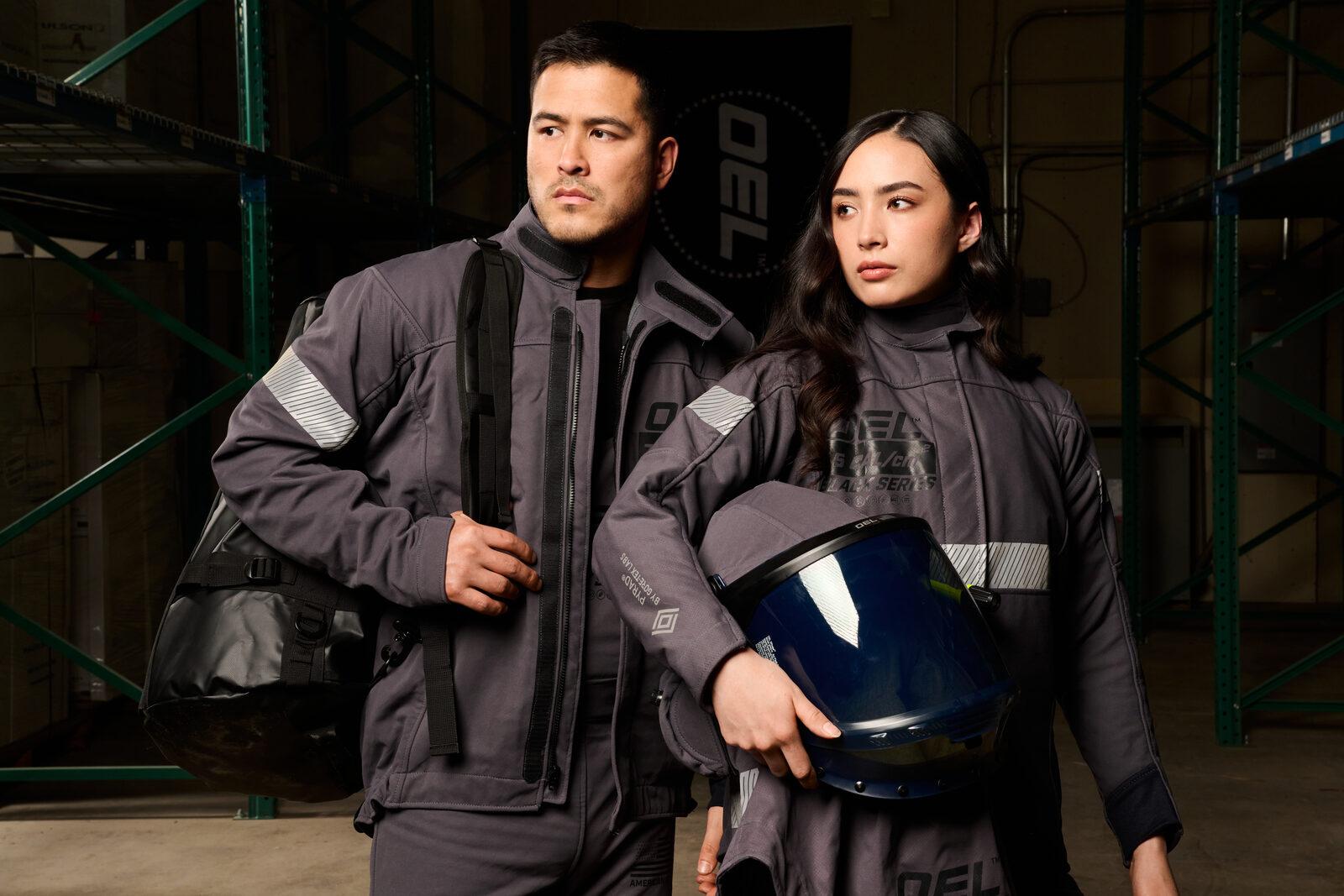 OEL Black Series arc flash apparel worn in an industrial warehouse