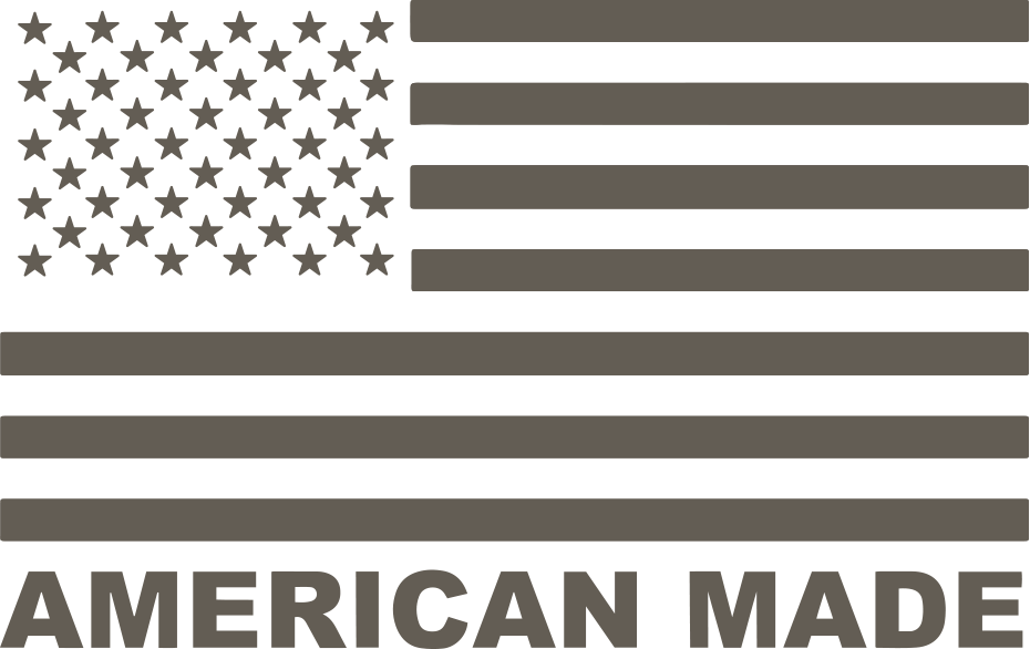American Made Emblem — Grey